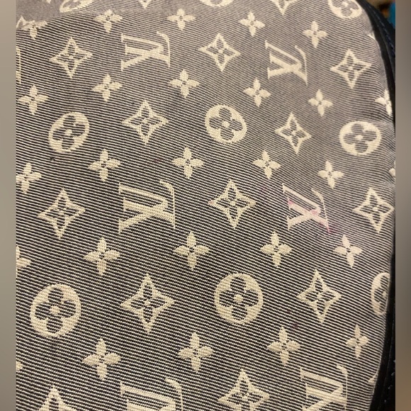 LOUIS VUITTON MINI LIN IDYLLE FANTAISIE HOBO BLUE MONOGRAM LARGE SHOULDER BAG - Picture 15 of 17